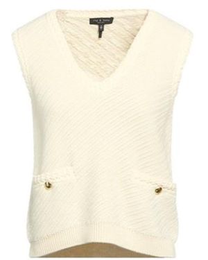 Rag & Bone Sleeveless Knitted Waistcoat - Natural