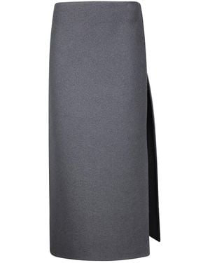 Rier Walker Compact Maxi Skirt - Grey