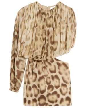 Celine Draped Mini Dress - Natural