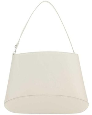 Low Classic Logo Embossed Tote Bag - White