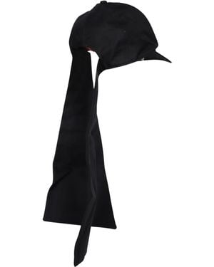 Sacai Hat With Curved Brim - Black