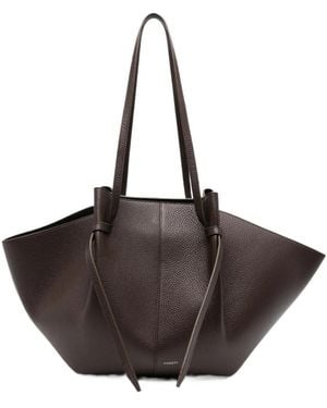 Yuzefi Double-Handled Handbag - Brown