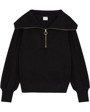 Varley Half-Zip Cotton Sweatshirt - Black