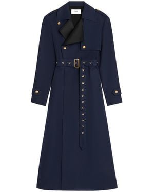 Celine Tux Trench Coat - Blue