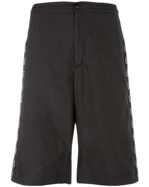 Valentino Vltn Stripe Shorts - Black