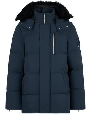 Moose Knuckles Cloud 3Q Hooded Puffer Jacket - Blue