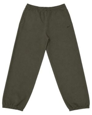Nike Logo-Embroidered Track Trousers - Grey
