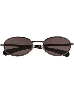 Gucci Oval Frame Sunglasses - White