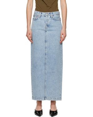 Wardrobe NYC Non-Elastic Denim Skirt - Black