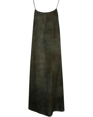 Uma Wang Thin Shoulder Strap Dress - Green