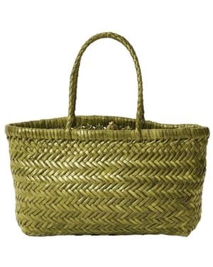 Dragon Diffusion Flat Gora Mini Tote Bag - Green