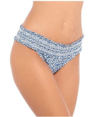 Tory Burch Floralprint Bikini Bottoms - Blue