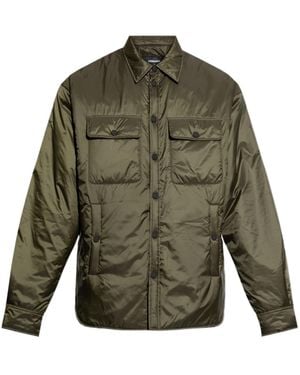 DSquared² Button-Up Padded Shirt Jacket - Green