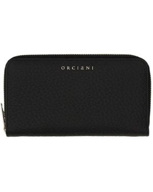 Orciani Portafoglio Zip Around Soft - Black