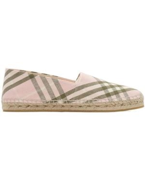 Burberry Check Mews Espadrilles - Natural