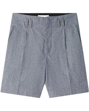 Lanvin Pleated Tailored Shorts - Gray