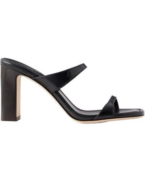 Jimmy Choo Leather Mules - Black