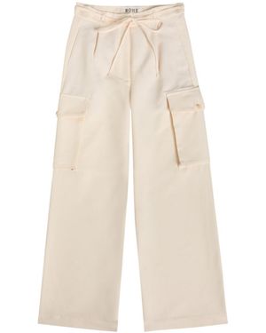 Rohe Tailored Woven Cargo Trousers - White
