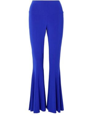 Norma Kamali High-Waisted Casual Pants - Blue