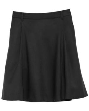 Low Classic A-Line Midi Skirt - Black
