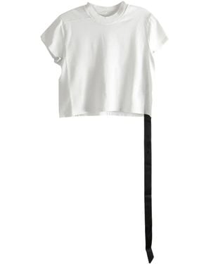Rick Owens Cropped Small Level T-Shirt - White