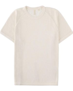 sunflower Crew Neck Short-Sleeved T-Shirt - White
