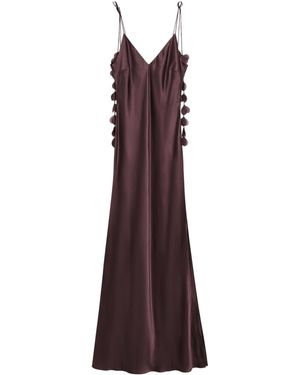By Malene Birger Pascale Silk Maxi Dress - Purple