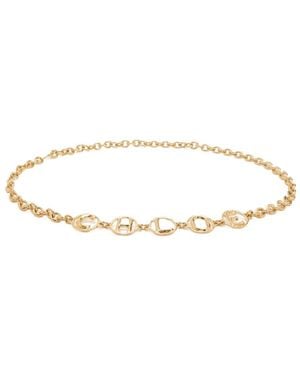 Chloé Metal Chain Belt - White