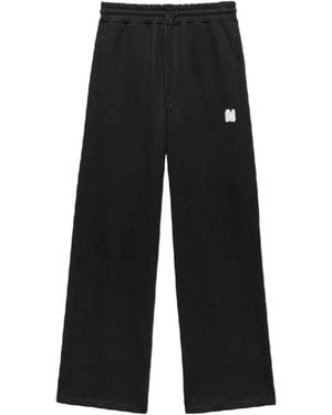 MSGM Logo Patch Jogging Pants - Black