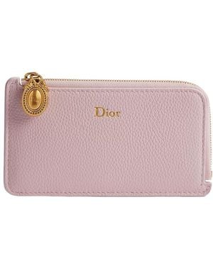 Dior Médaillon Cosmos Zipped Card Holder - Pink