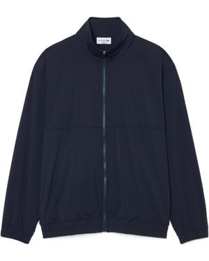 Lacoste Logo-Patch Zip-Up Jacket - Blue
