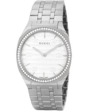 Gucci 25H Watch, 34Mm - Grey