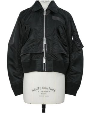 Sacai Long-Sleeve Casual Jacket - Black