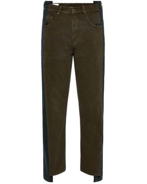 Maison Margiela Spliced Straight-Leg Jeans - Green