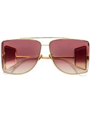 Retrosuperfuture Logo Sunglasses - Pink