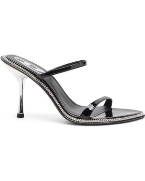 DIESEL 90Mm Crystal-Embellished Stiletto Sandals - Multicolor