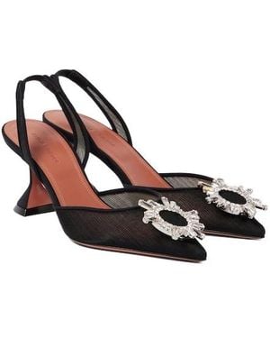 AMINA MUADDI Mesh Slingback Court Shoes - Multicolour