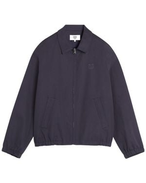 Maison Kitsuné Maison Kitsuné Elasticated Zipped Blouson - Blue