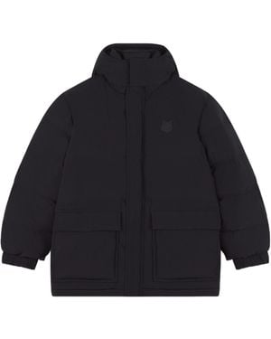 Maison Kitsuné Maison Kitsuné Hooded Puffer Jacket - Blue