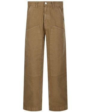 AMISH Utility Cargo Trousers - Natural