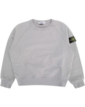 Stone Island Junior Logo Patch Sweatshirt - Gray