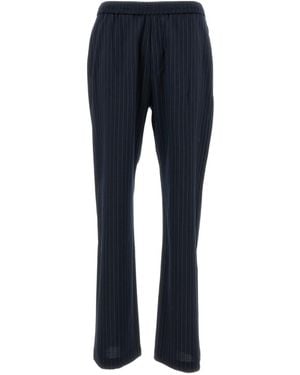Barena Straight-Leg Striped Trousers - Blue