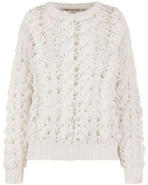 Comme des Garçons Comme Des Garçons Long Sleeved Knitted Sweater - White
