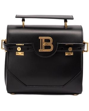 Balmain Smooth Leather B-Buzz 23 Bag - Black