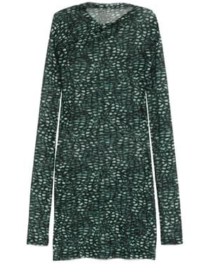 Dries Van Noten Long Sleeve Dress - Green