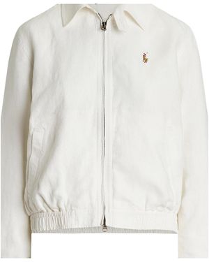 Polo Ralph Lauren Solid Color Windbreaker - White