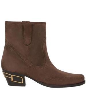 Etro Suede Ankle Boots - Brown