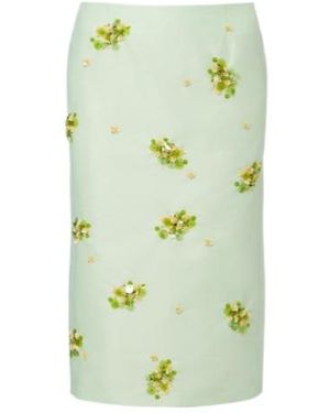 ShuShu/Tong Sequined Midi Skirt - Green