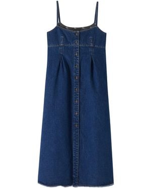 A.P.C. Malibu Denim Midi Dress - Blue