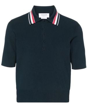 Thom Browne Stretch Tennis Polo Shirt - Blue